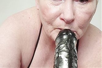 Horny 71 Year Old Granny Loves Sucking Big Black Cock